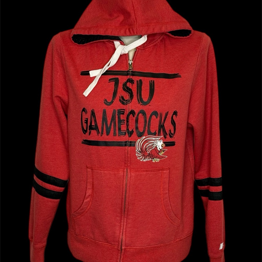 Russell Athletic large Red JSU Gamecocks Zip-Up Hoodie